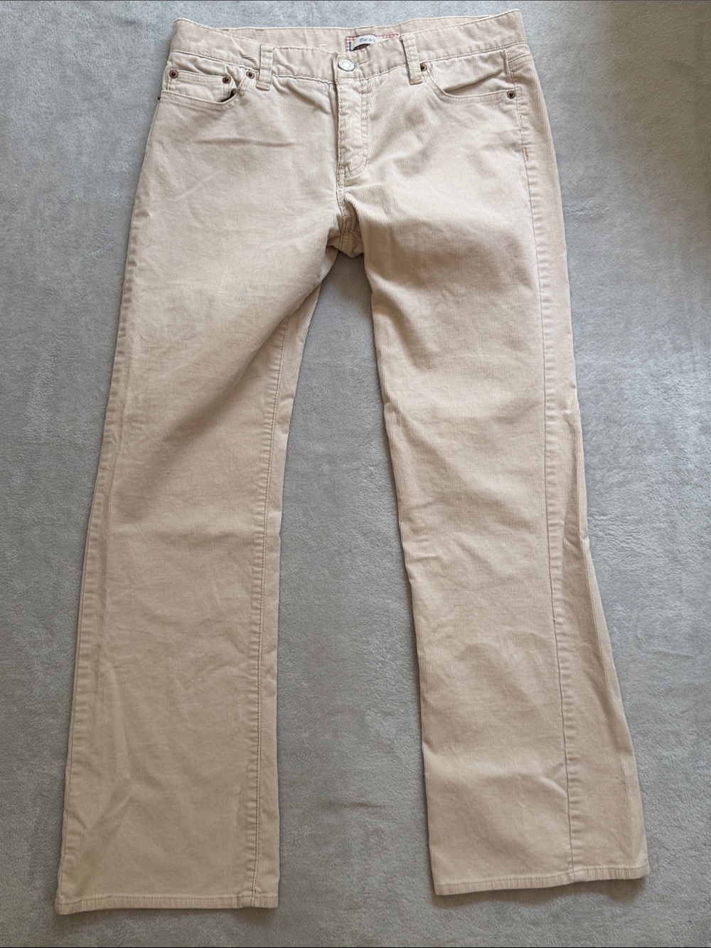 Old Navy Beige Wide-Leg Jeans
